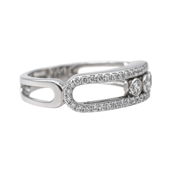 Bague MESSIKA "Move" en or blanc et diamant - Castafiore