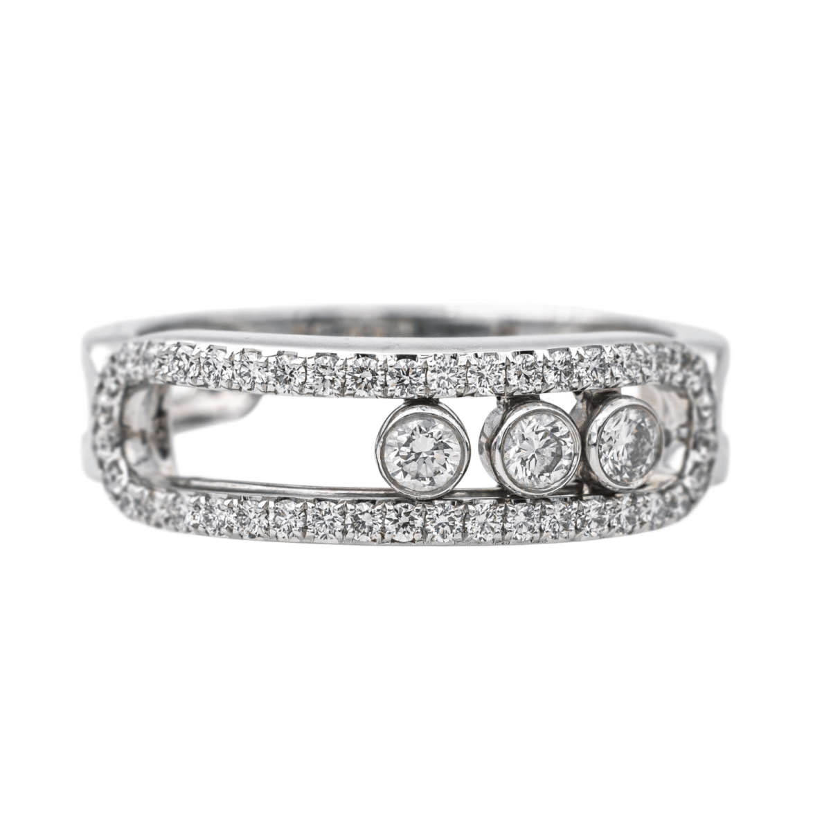 Bague MESSIKA "Move" en or blanc et diamant - Castafiore