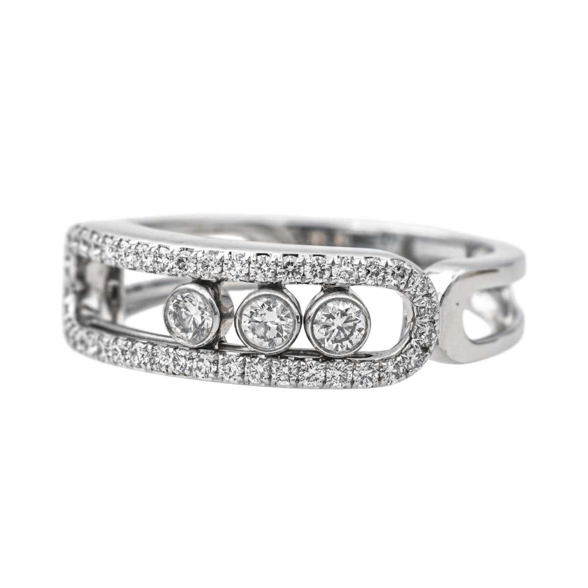 Bague MESSIKA "Move" en or blanc et diamant - Castafiore