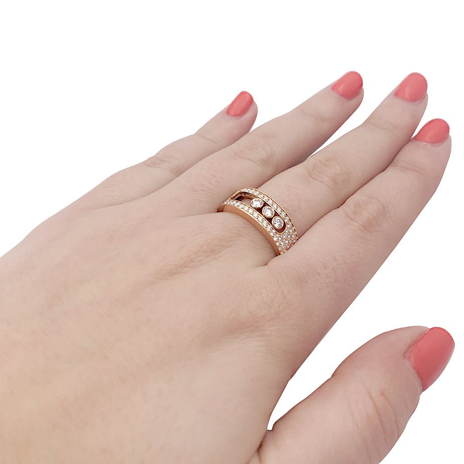 Messika bague or rose sale