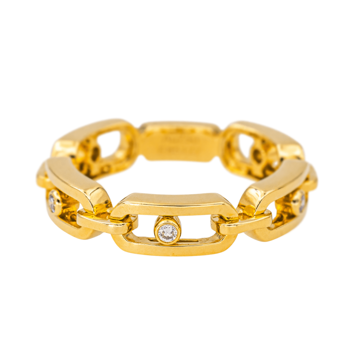 Bague MESSIKA "Move Link Muti" en or jaune et diamants - Castafiore
