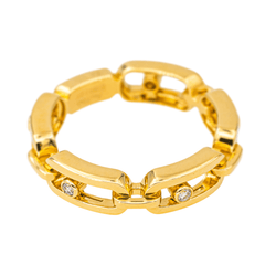 Bague MESSIKA "Move Link Muti" en or jaune et diamants - Castafiore
