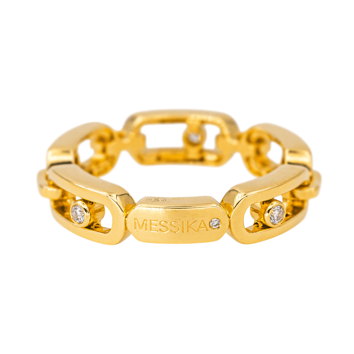 Bague MESSIKA "Move Link Muti" en or jaune et diamants - Castafiore