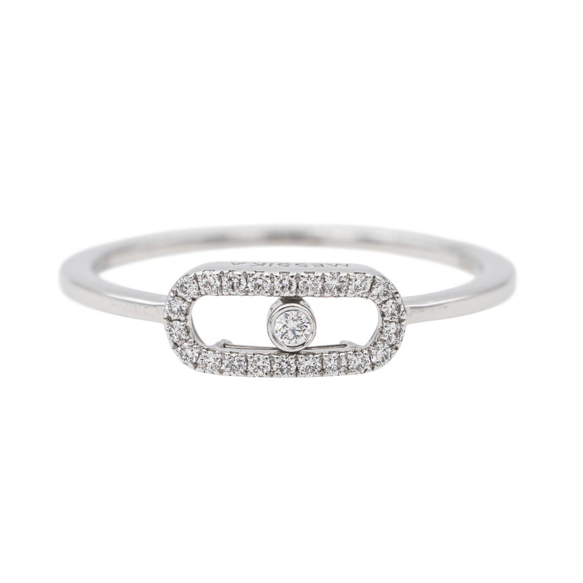 Bague MESSIKA "Move Uno" en or blanc et diamants - Castafiore