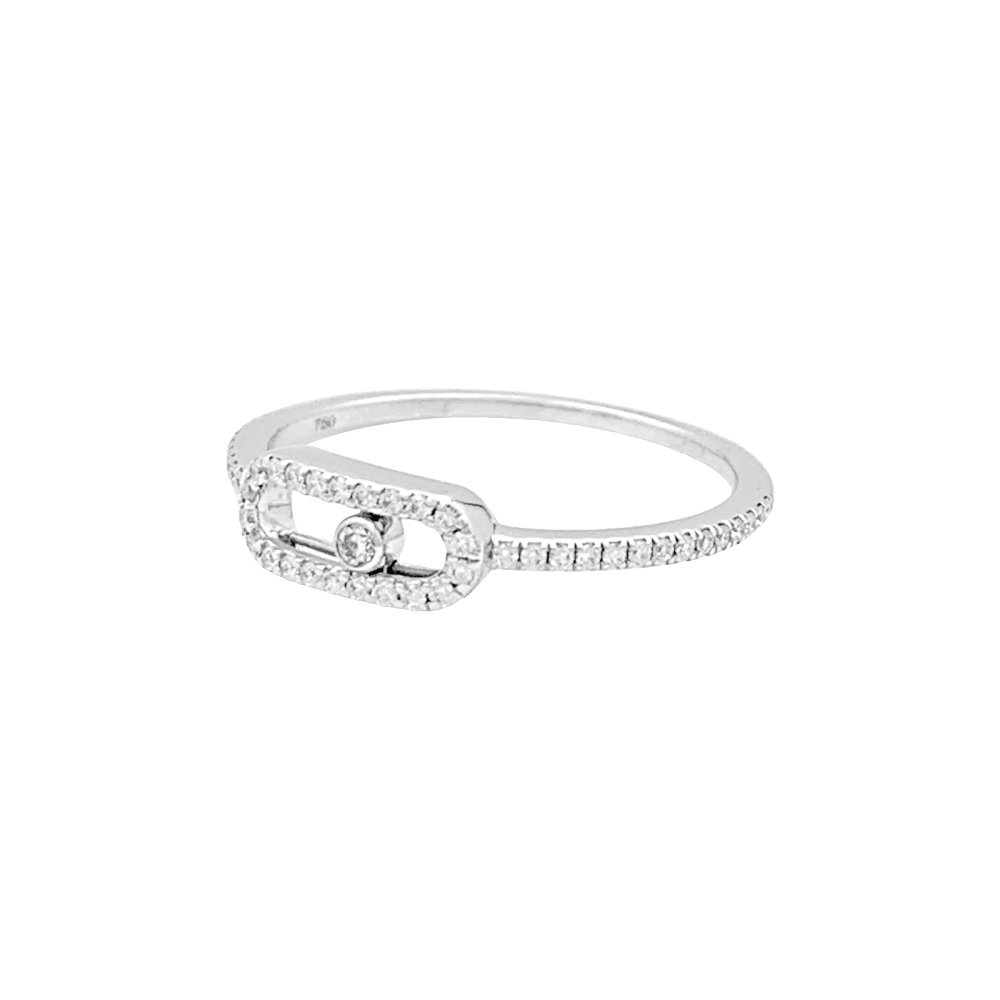 Bague MESSIKA "Move Uno" en or blanc et diamants - Castafiore