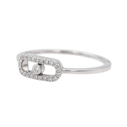 Bague MESSIKA "Move Uno" en or blanc et diamants - Castafiore