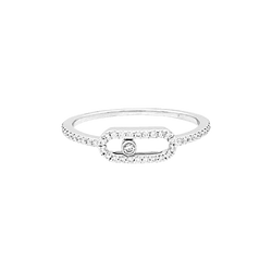 Bague MESSIKA "Move Uno" en or blanc et diamants - Castafiore