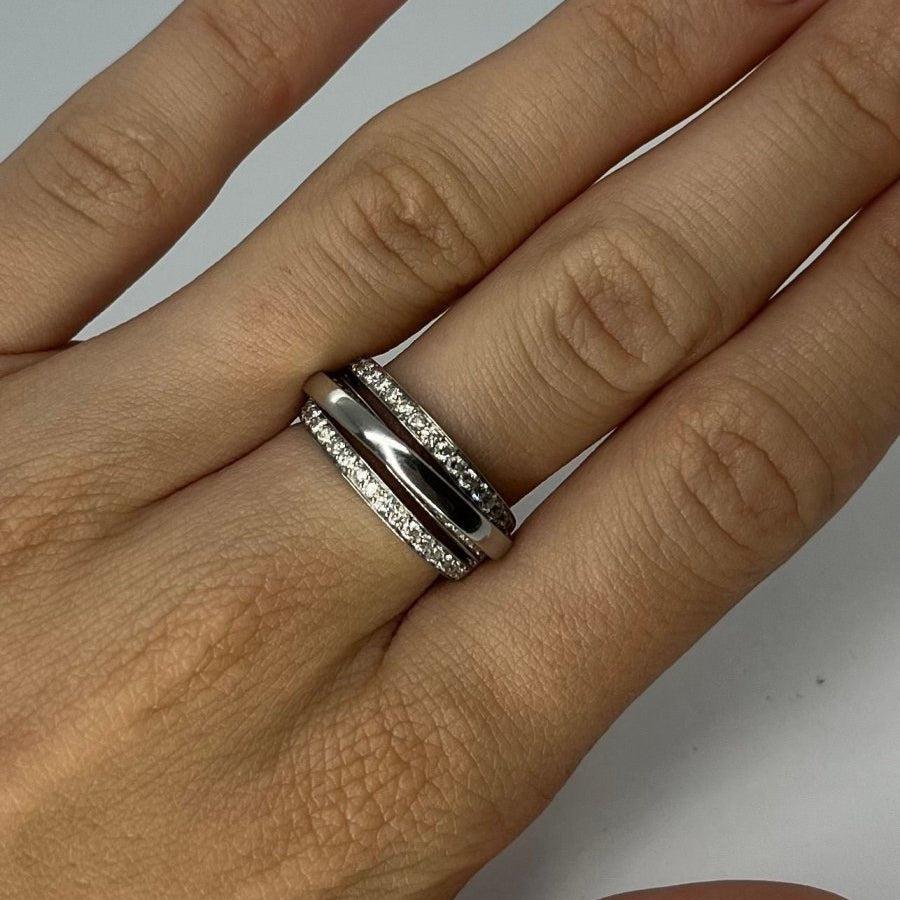 Bague MESSIKA Signée en or blanc et diamants - Castafiore