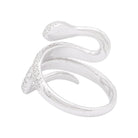 Bague MESSIKA "Snake" en or blanc et diamants - Castafiore