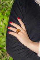 Bague Mitza Dior en or jaune avec citrine - Castafiore