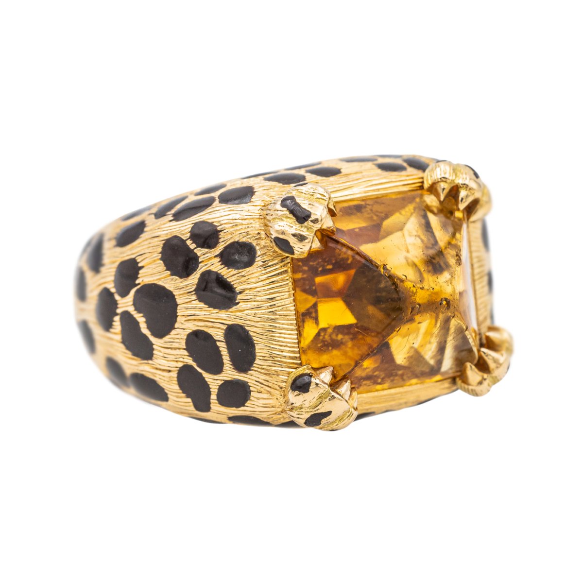 Bague Mitza Dior en or jaune avec citrine - Castafiore