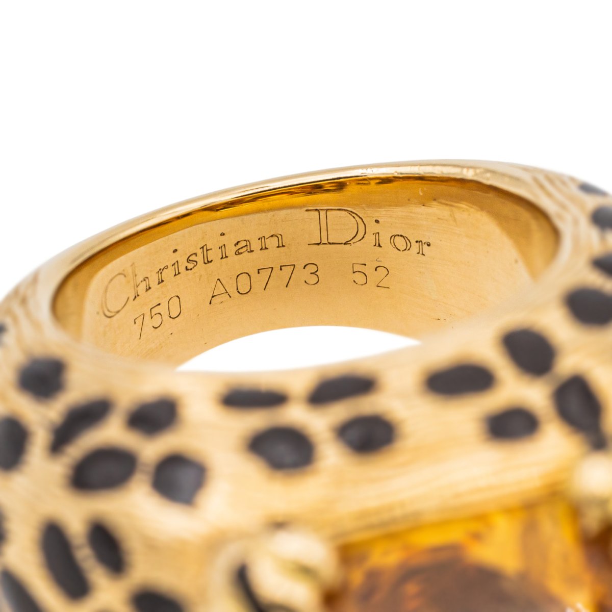 Christian Dior　Gourmette Ring　Au750　9号 Christian Dior Gourmette Ring Au750 9号 Dior Night Code Ring Gold