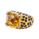 Bague Mitza Dior en or jaune avec citrine - Castafiore