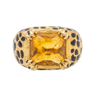 Bague Mitza Dior en or jaune avec citrine - Castafiore