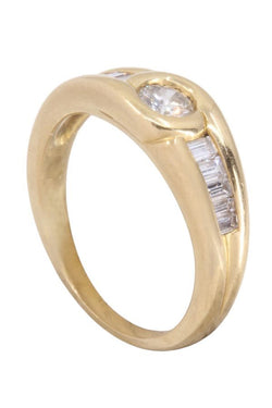 BAGUE MODERNE DIAMANTS - Castafiore