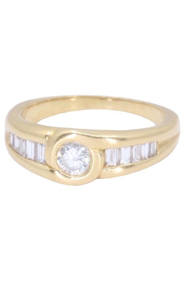 BAGUE MODERNE DIAMANTS - Castafiore