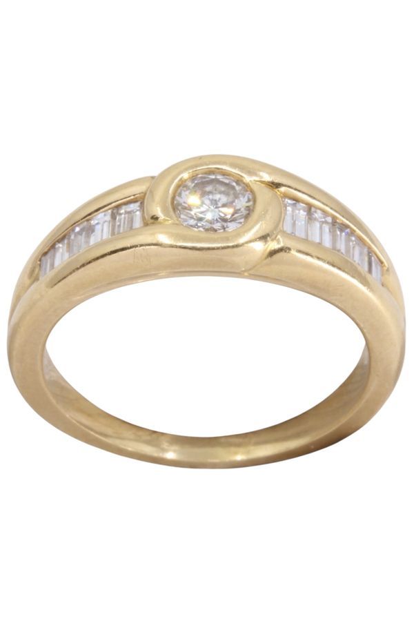 BAGUE MODERNE DIAMANTS - Castafiore