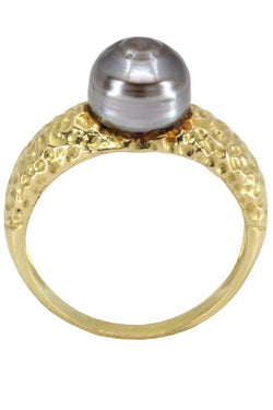 BAGUE MODERNE PERLE DE TAHITI - Castafiore
