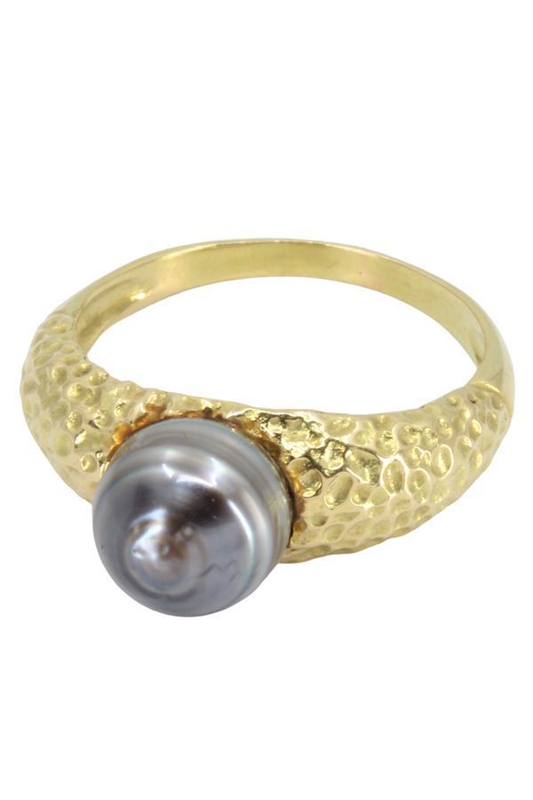 BAGUE MODERNE PERLE DE TAHITI - Castafiore