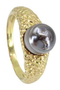 BAGUE MODERNE PERLE DE TAHITI - Castafiore