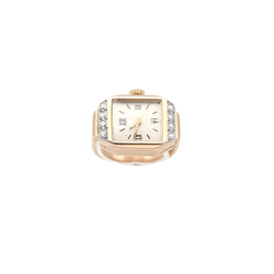 Bague montre Tank en or jaune et diamants - Castafiore