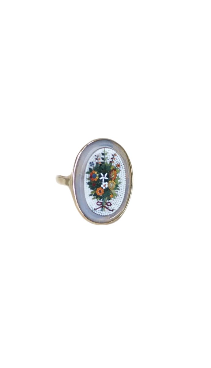 Bague Mosaïque en or jaune - Castafiore