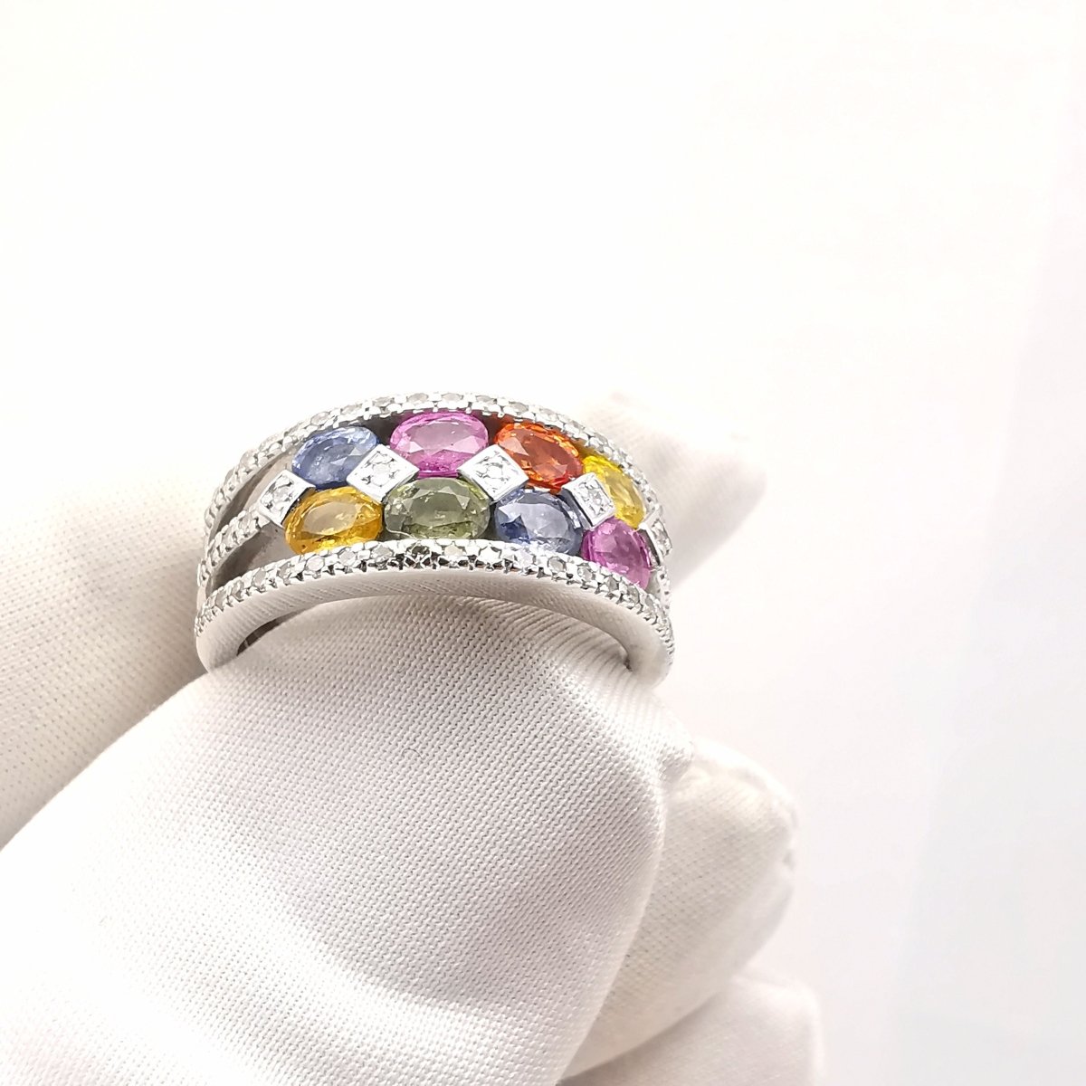 Bague multi - pierres précieuses - Castafiore