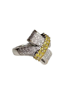 Bague nœud, en or 18k et diamants - Castafiore