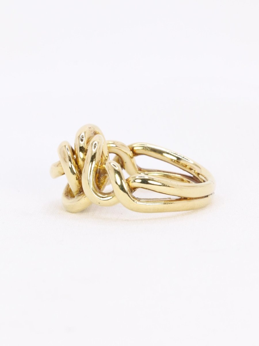 Bague noeud vintage or jaune - Castafiore