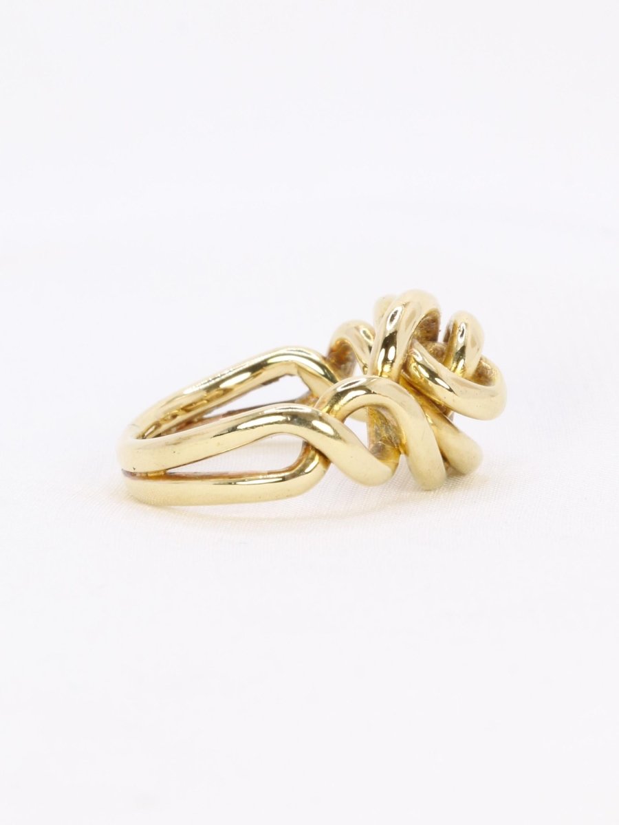 Bague noeud vintage or jaune - Castafiore