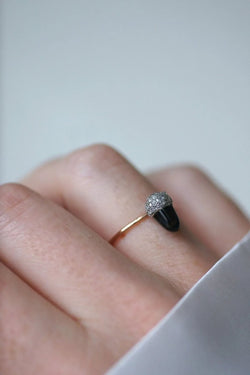 Bague Noisette Saphir et Diamants - Castafiore