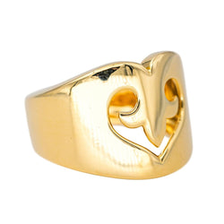 Bague O.J. PERRIN "Cœur Légende" en or jaune - Castafiore