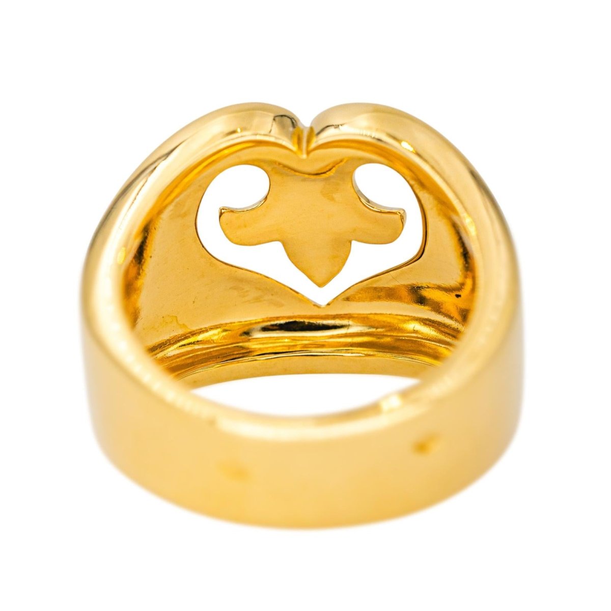 Bague O.J. PERRIN "Cœur Légende" en or jaune - Castafiore