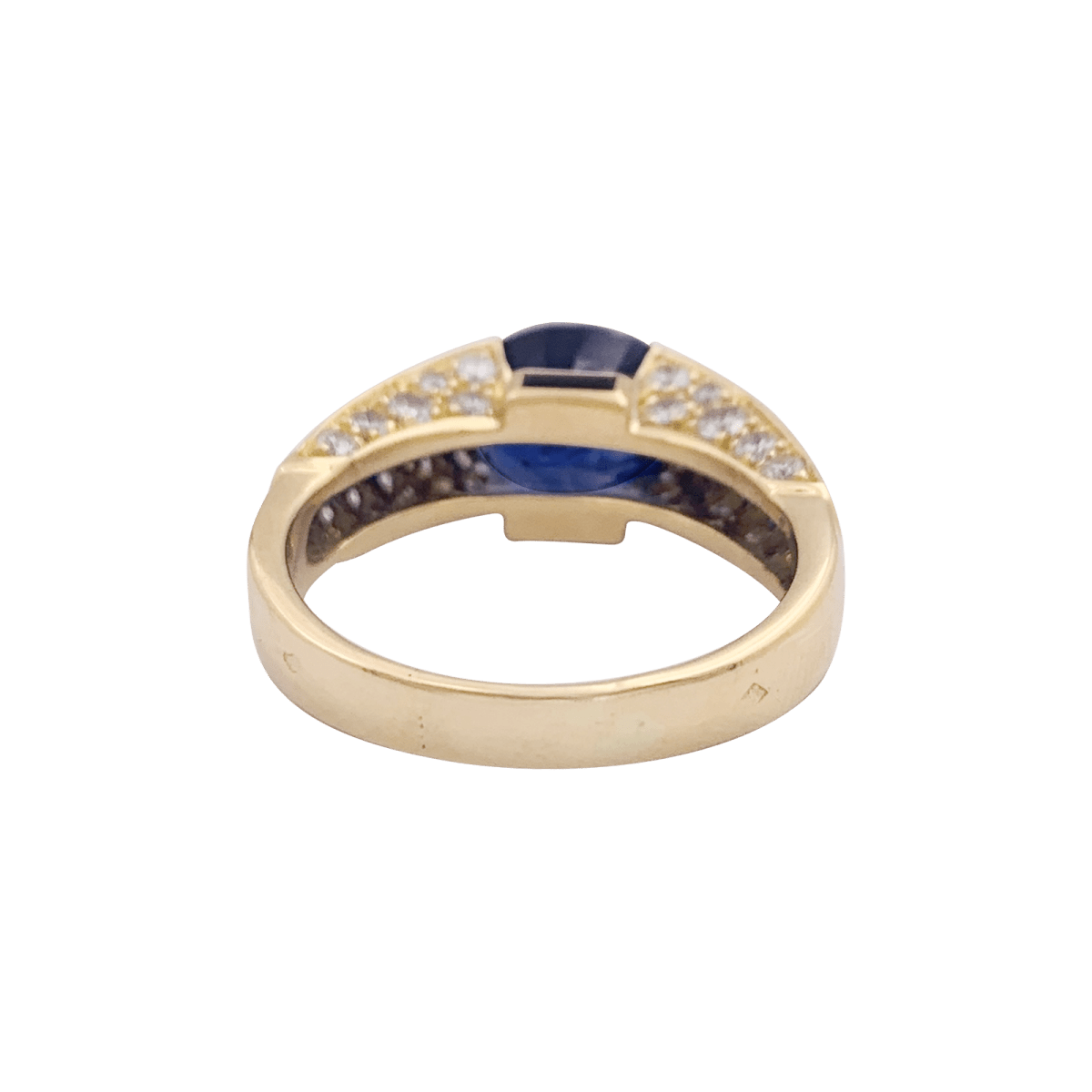Bague O.J.PERRIN or jaune, saphirs et diamants - Castafiore