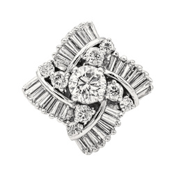Bague Or blanc Diamant - Castafiore