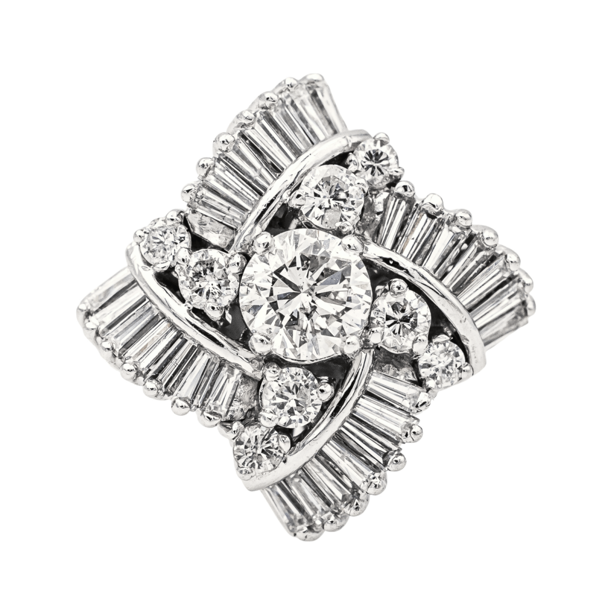 Bague Or blanc Diamant - Castafiore