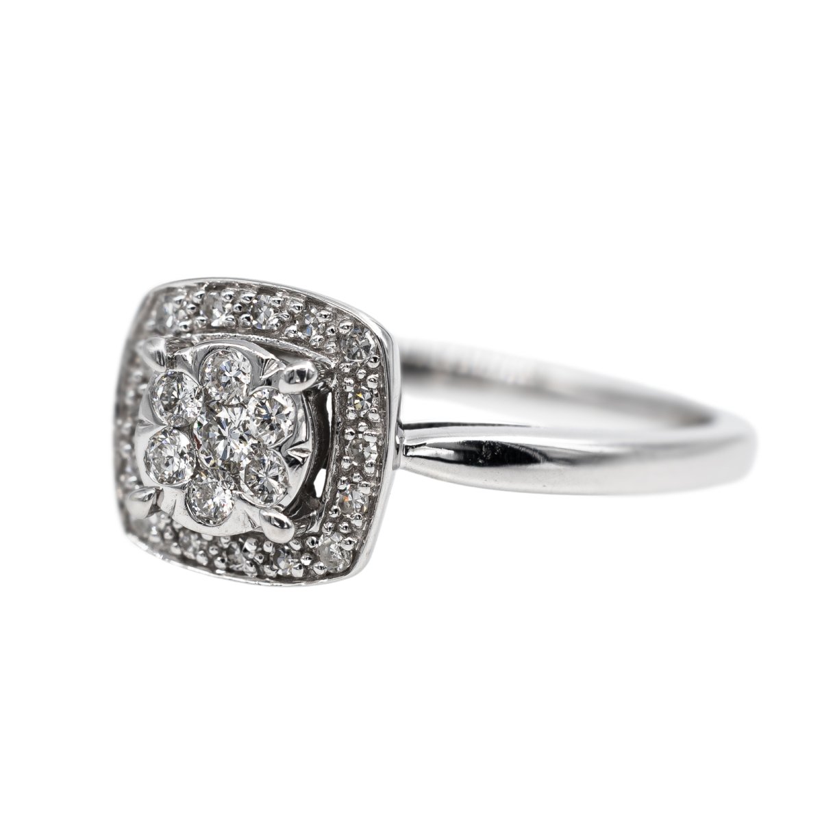 Bague Or blanc Diamant - Castafiore