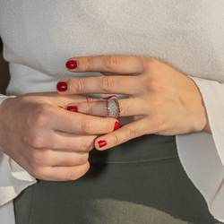 Bague Or blanc Diamant - Castafiore