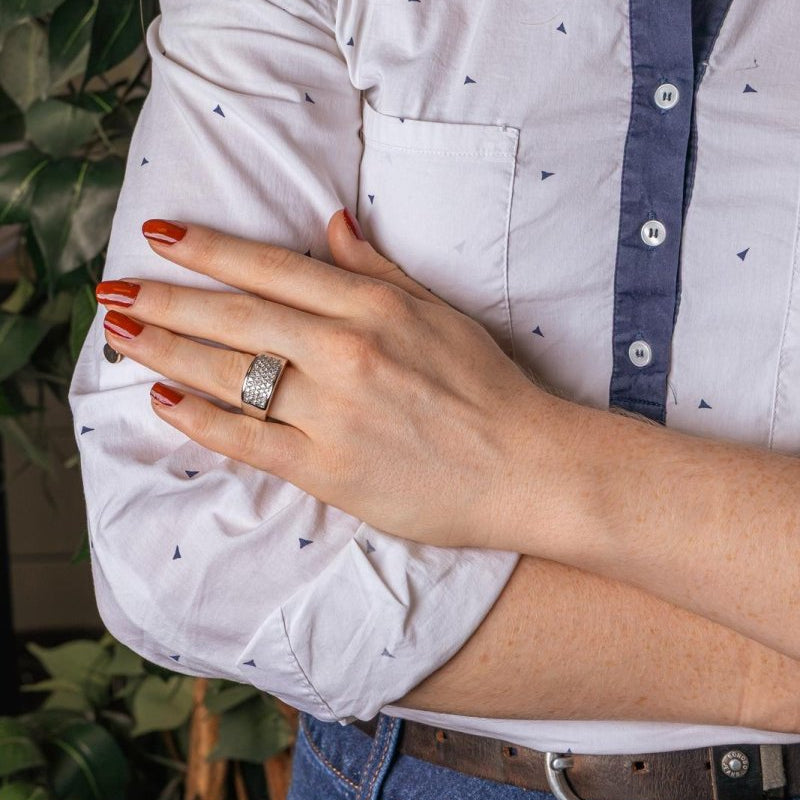 Bague Or blanc Diamant - Castafiore