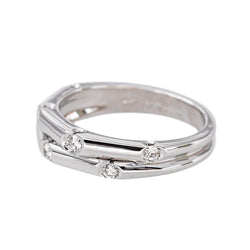 Bague Or blanc Diamant - Castafiore