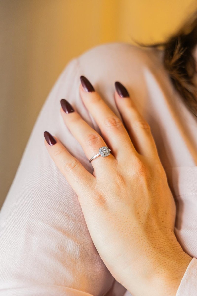 Bague Or blanc Diamant - Castafiore