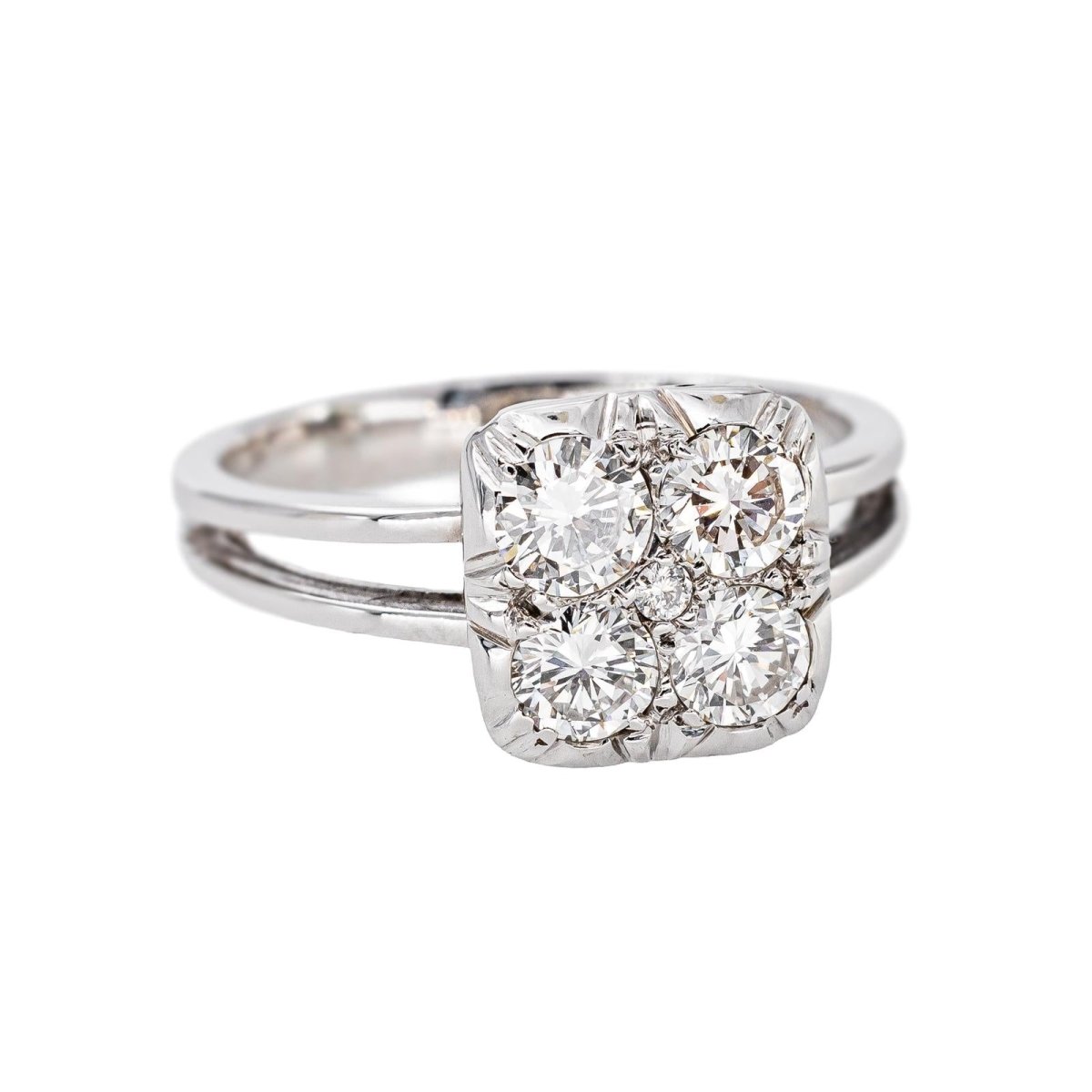 Bague Or blanc Diamant - Castafiore