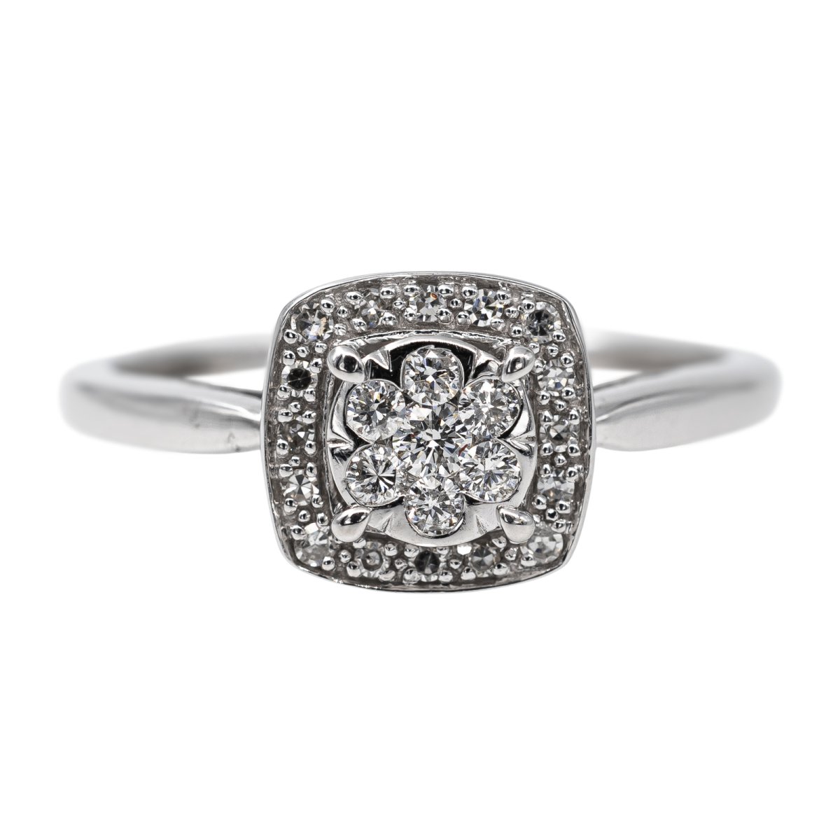 Bague Or blanc Diamant - Castafiore
