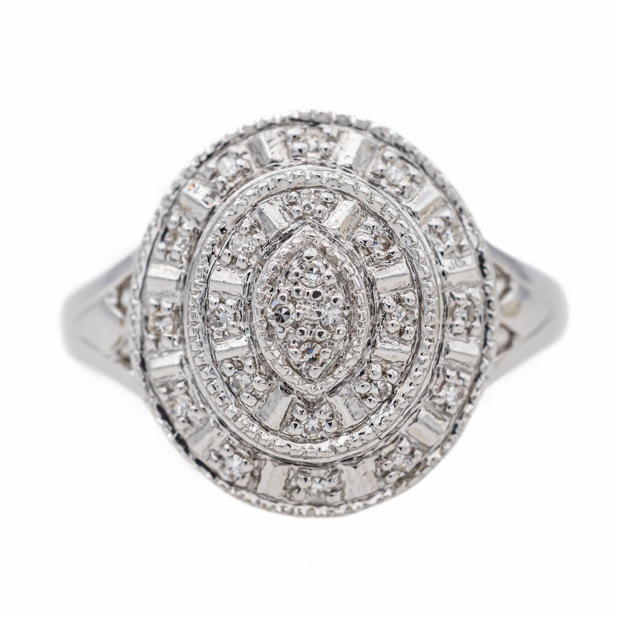 Bague Or blanc Diamant - Castafiore