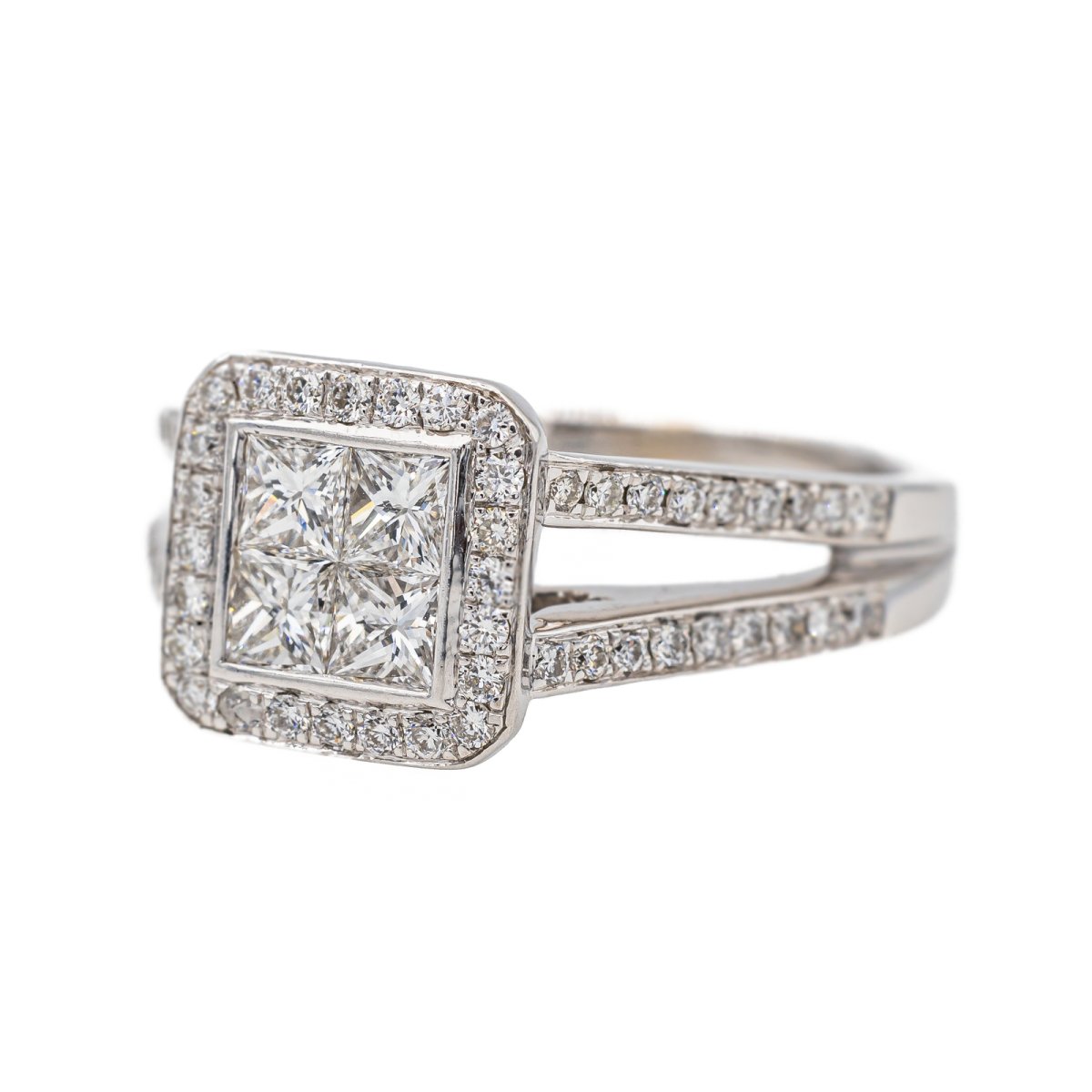 Bague Or blanc Diamant - Castafiore