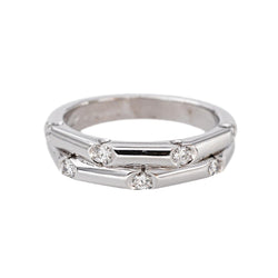 Bague Or blanc Diamant - Castafiore