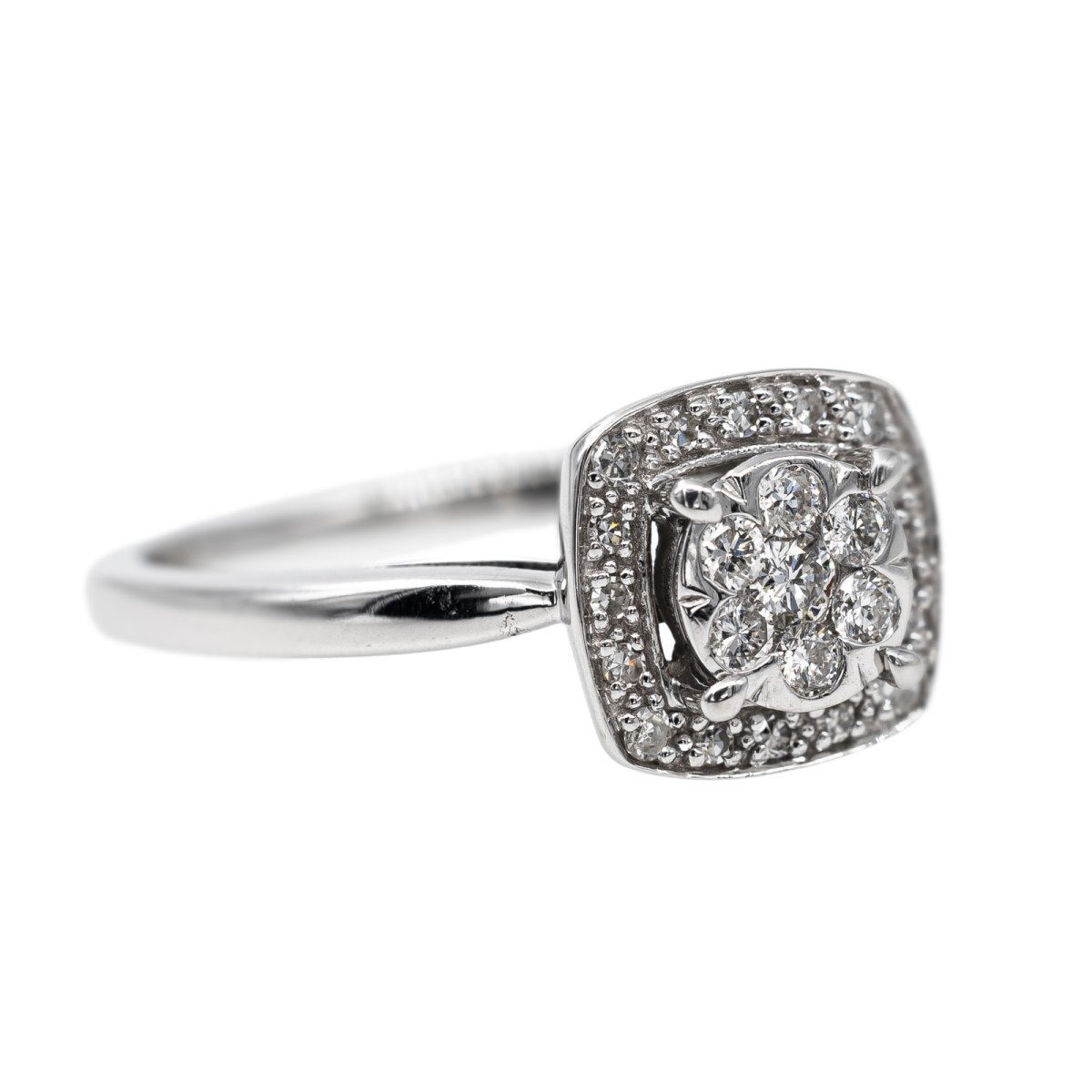 Bague Or blanc Diamant - Castafiore