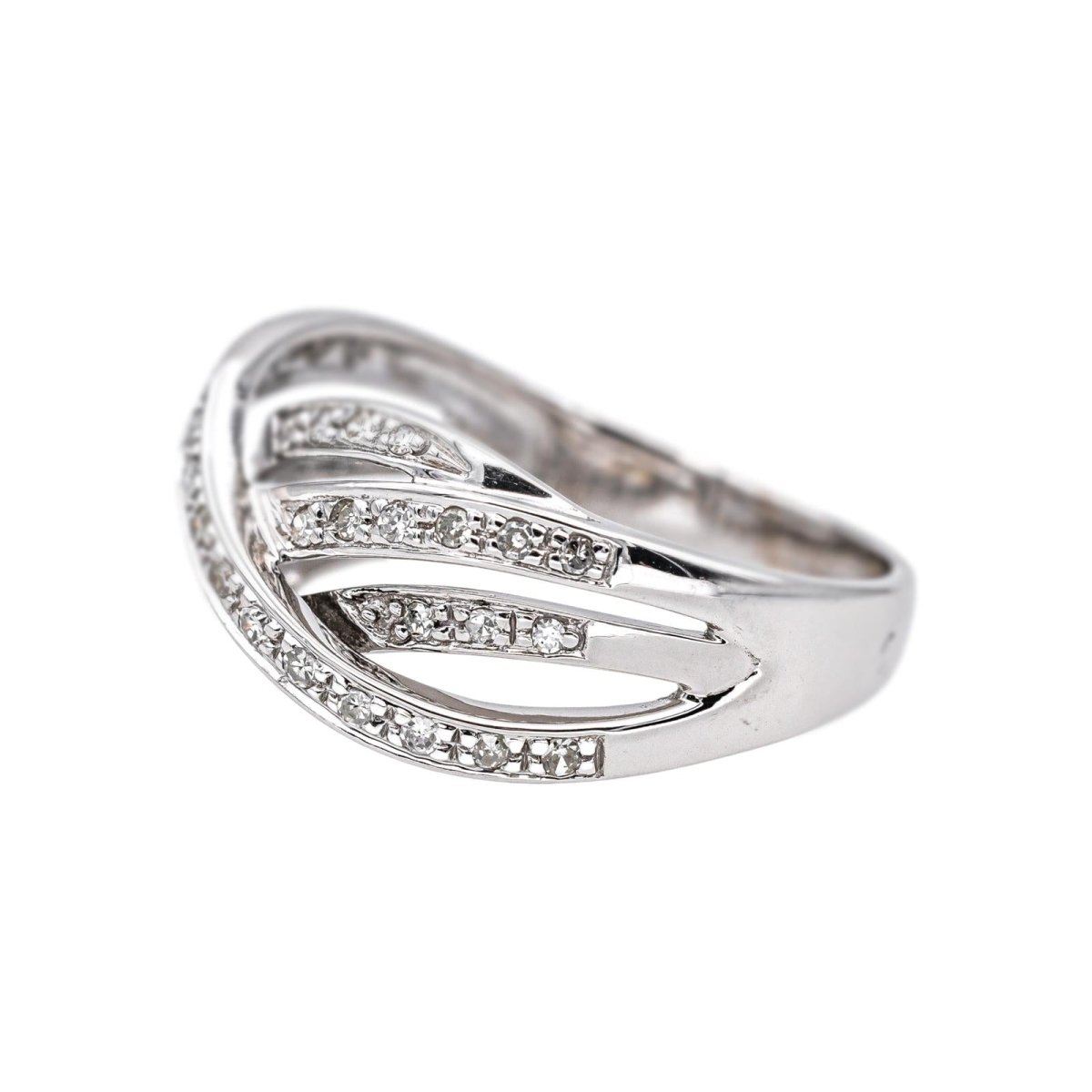 Bague Or blanc Diamant - Castafiore