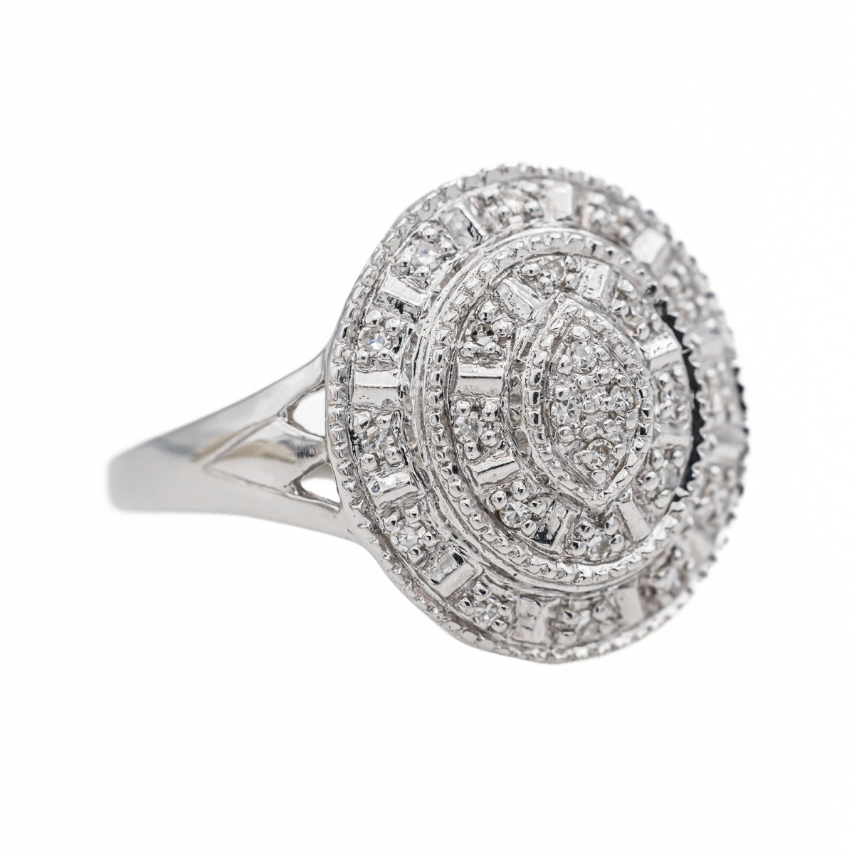 Bague Or blanc Diamant - Castafiore