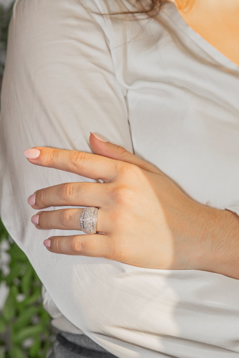 Bague Or blanc Diamant - Castafiore